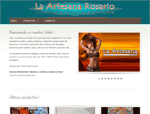 Tablet Screenshot of laartesanarosario.com.ar